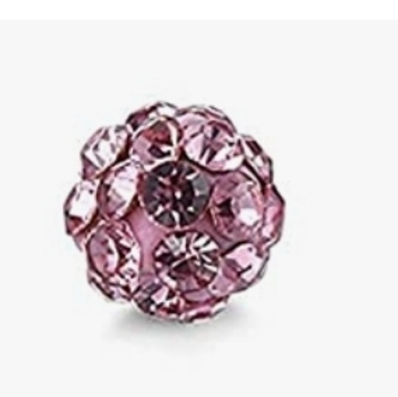 Hypoallergenic disco ball earrings pink - Picture 4 of 4